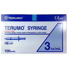 Terumo Syringes 3cc Slip Tip 100's